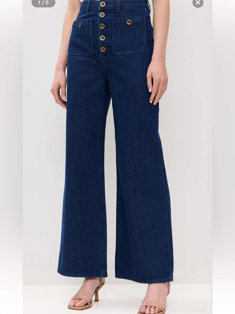 ROLLA'S Studio Flare Lou Jeans in dark vintage blue